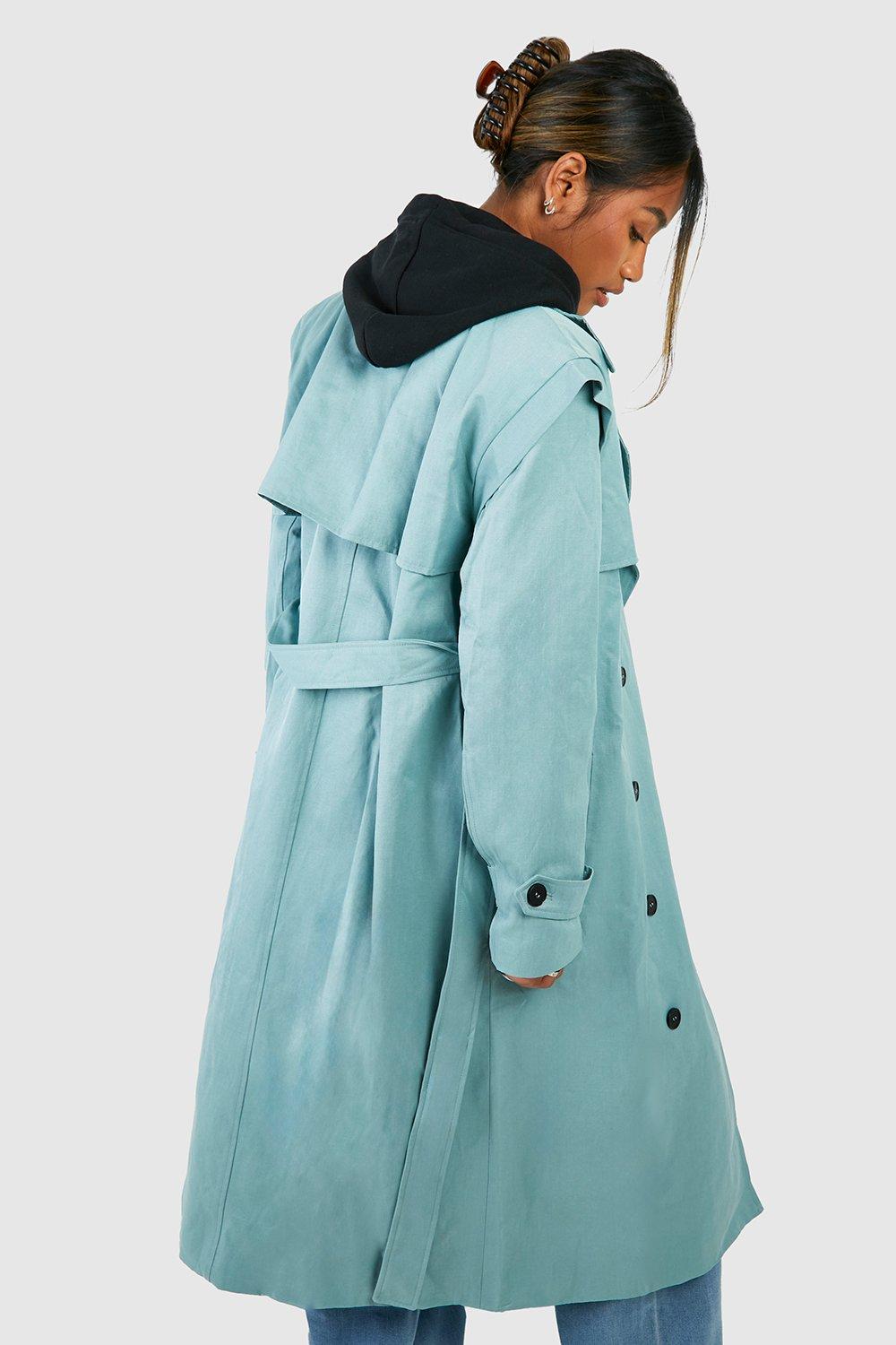 Mint green 2024 trench coat